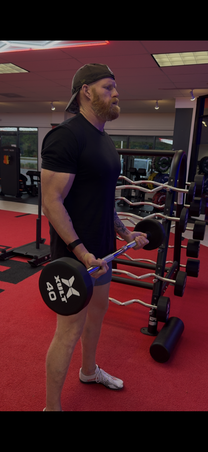 Back & Biceps training session with AJ Dillon